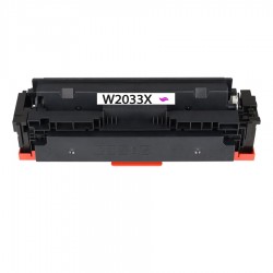 TONER COMPATIBLE HP 415X PUCE NEUVE AVEC NIVEAU-REMPLACE W2033X MAGENTA