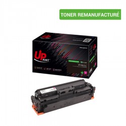 UPRINT TONER REMANUFACTURE HP 415X PUCE ORIGINE SANS NIVEAU-REMPLACE W2033X MAGENTA