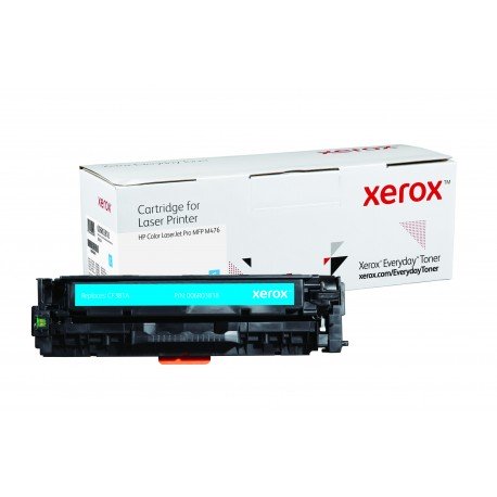 Toner Xerox Everyday remplace HP CF381A Cyan
